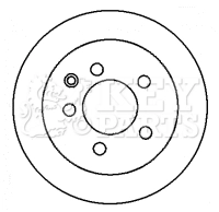 KEY PARTS féktárcsa - KBD4368 - TothCarparts