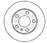 KEY PARTS féktárcsa - KBD4369 - TothCarparts