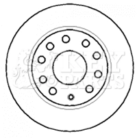 KEY PARTS féktárcsa - KBD4382 - TothCarparts