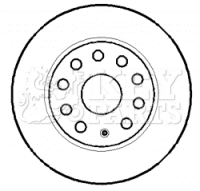 KEY PARTS féktárcsa - KBD4384 - TothCarparts