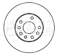 KEY PARTS féktárcsa - KBD4436 - TothCarparts
