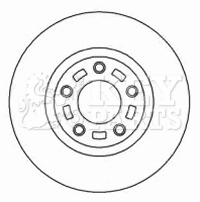 KEY PARTS féktárcsa - KBD4449 - TothCarparts
