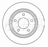 KEY PARTS féktárcsa - KBD4450 - TothCarparts