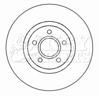 KEY PARTS féktárcsa - KBD4452 - TothCarparts
