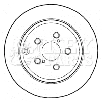 KEY PARTS féktárcsa - KBD4460 - TothCarparts