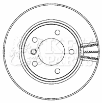 KEY PARTS féktárcsa - KBD4463 - TothCarparts