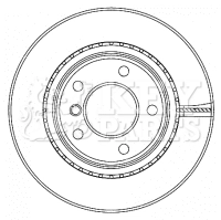 KEY PARTS féktárcsa - KBD4467 - TothCarparts