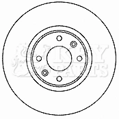 KEY PARTS féktárcsa - KBD4468 - TothCarparts