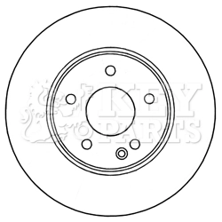 KEY PARTS féktárcsa - KBD4470 - TothCarparts