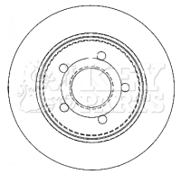 KEY PARTS féktárcsa - KBD4476 - TothCarparts