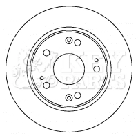 KEY PARTS féktárcsa - KBD4520 - TothCarparts
