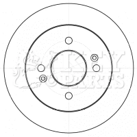 KEY PARTS féktárcsa - KBD4529 - TothCarparts