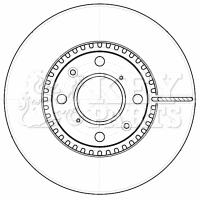 KEY PARTS féktárcsa - KBD4537 - TothCarparts