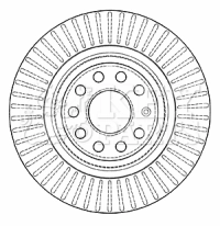 KEY PARTS féktárcsa - KBD4551 - TothCarparts