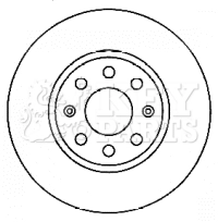 KEY PARTS féktárcsa - KBD4553 - TothCarparts