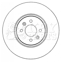 KEY PARTS féktárcsa - KBD4572 - TothCarparts