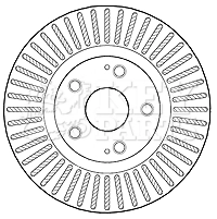 KEY PARTS féktárcsa - KBD4605 - TothCarparts