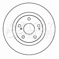 KEY PARTS féktárcsa - KBD4606 - TothCarparts