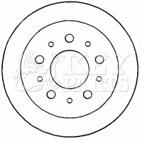 KEY PARTS féktárcsa - KBD4609 - TothCarparts