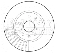 KEY PARTS féktárcsa - KBD4614 - TothCarparts