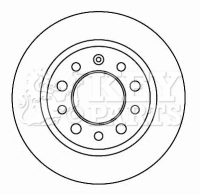 KEY PARTS féktárcsa - KBD4625 - TothCarparts