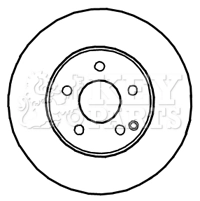 KEY PARTS féktárcsa - KBD4629 - TothCarparts