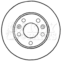 KEY PARTS féktárcsa - KBD4640 - TothCarparts