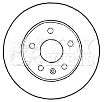 KEY PARTS féktárcsa - KBD4641 - TothCarparts