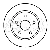 KEY PARTS féktárcsa - KBD4664 - TothCarparts