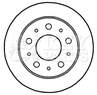 KEY PARTS féktárcsa - KBD4668 - TothCarparts