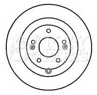 KEY PARTS féktárcsa - KBD4672 - TothCarparts