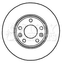 KEY PARTS féktárcsa - KBD4780 - TothCarparts