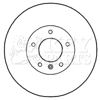 KEY PARTS féktárcsa - KBD4782 - TothCarparts