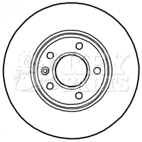 KEY PARTS féktárcsa - KBD4797 - TothCarparts