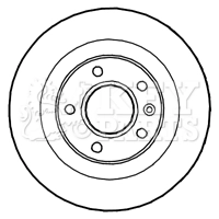 KEY PARTS féktárcsa - KBD4799 - TothCarparts