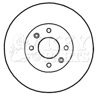 KEY PARTS féktárcsa - KBD4818 - TothCarparts