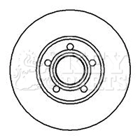 KEY PARTS féktárcsa - KBD4948 - TothCarparts