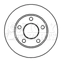 KEY PARTS féktárcsa - KBD4949 - TothCarparts