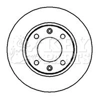 KEY PARTS féktárcsa - KBD4979 - TothCarparts