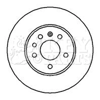 KEY PARTS féktárcsa - KBD5084 - TothCarparts