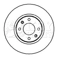 KEY PARTS féktárcsa - KBD5100 - TothCarparts