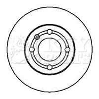 KEY PARTS féktárcsa - KBD5109 - TothCarparts