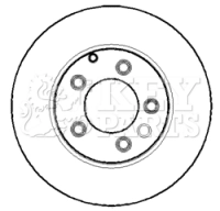 KEY PARTS féktárcsa - KBD5131 - TothCarparts