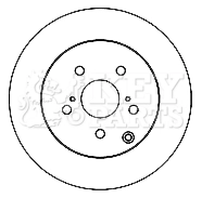KEY PARTS féktárcsa - KBD5159 - TothCarparts