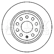 KEY PARTS féktárcsa - KBD5167 - TothCarparts