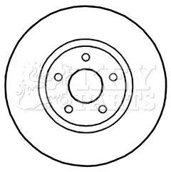 KEY PARTS féktárcsa - KBD5218 - TothCarparts