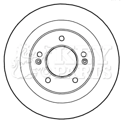 KEY PARTS féktárcsa - KBD5230 - TothCarparts