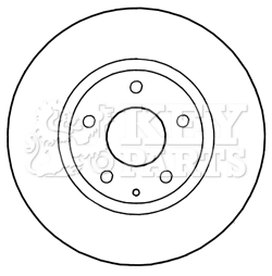 KEY PARTS féktárcsa - KBD5302 - TothCarparts