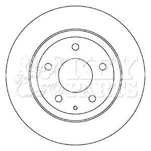 KEY PARTS féktárcsa - KBD5332 - TothCarparts
