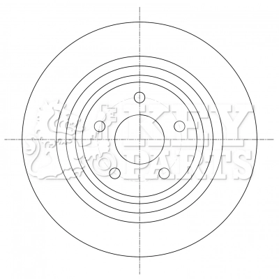 KEY PARTS féktárcsa - KBD5385 - TothCarparts